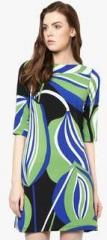 Avirate Multcoloured Coloured Printed Shift Dress women