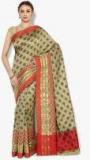 Avishi Olive Printed Saree Women