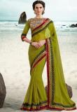 Bahubali Green Embroidered Saree women