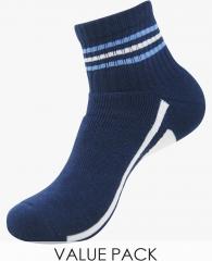 Balenzia Pack of 5 Multicoloured Striped Above Ankle Socks men