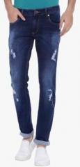 Bandit Blue Washed Slim Fit Jeans men