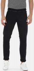 Being Human Black Solid Regular Fit Formal Trouser men