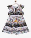 Bella Moda Multi Printed Casual Dress girls