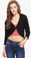 Bella Rosa Black Solid Summer Jacket women