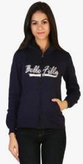 Belle Fille Purple Printed Hoodie women