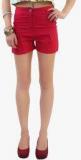 Belle Fille Red Solid Shorts women