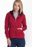 Belle Fille Red Solid Winter Jacket Women