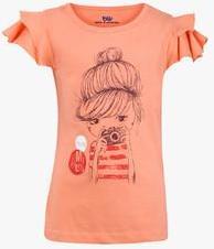 Bells And Whistles Peach Casual Top girls