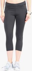 Berge Charcoal Solid Slim Fit Capri women