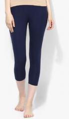 Beyouty 4Way Stretch Navy Blue Solid Current Leggings