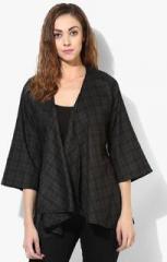 Biba Black Checked Shrug women