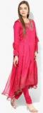 Biba Fuchsia Printed Cotton Salwar Kameez Dupatta women