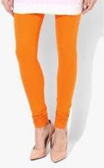 Biba Orange Solid Churidar women