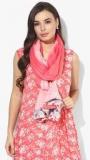 Biba Pink Printed Dupatta Women