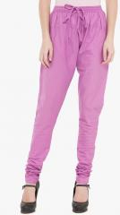 Bitterlime Fuchsia Solid Churidar women