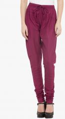 Bitterlime Magenta Solid Churidar women