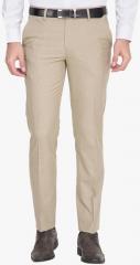 Black Coffee Beige Solid Formal Trouser men