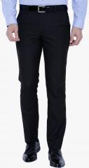 Black Coffee Black Solid Formal Trouser men