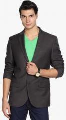 Black Coffee Charcoal Grey Solid Blazer men