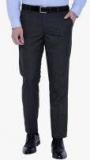 Black Coffee Dark Grey Solid Formal Trouser men