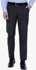 Black Coffee Dark Grey Solid Formal Trouser men