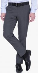 Black Coffee Grey Solid Formal Trouser men