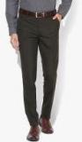 Black Coffee Olive Brown Solid Formal Trouser men