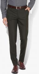 Black Coffee Olive Brown Solid Formal Trouser men