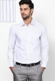 Black Coffee Striped Blue Formal Shirt men