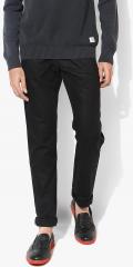 Blackberrys Black Regular Fit Solid Chinos men