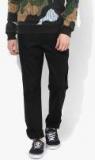 Blackberrys Black Slim Fit Solid Chinos Men