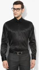 Blackberrys Black Slim Fit Solid Party Shirt men