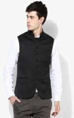 Blackberrys Black Slim Fit Waistcoat men