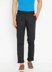 Blackberrys Black Solid Regular Fit Chinos men