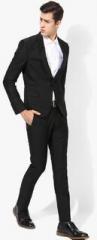 Blackberrys Black Solid Regular Suit men