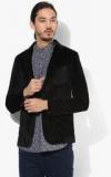 Blackberrys Black Solid Slim Fit Blazer men