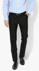 Blackberrys Black Solid Slim Fit Formal Trouser men