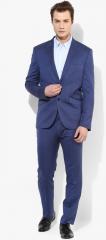 Blackberrys Blue Solid Suit men