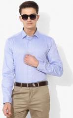 Blackberrys Blue Striped Slim Fit Formal Shirt men