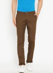 Blackberrys Brown Regular Fit Solid Regular Trouser men