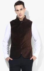 Blackberrys Brown Slim Fit Waistcoat men