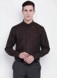 Blackberrys Brown Solid Slim Fit Formal Shirt men