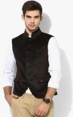 Blackberrys Brown Textured Waistcoat men