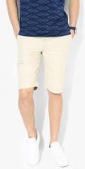 Blackberrys Cream Solid Shorts men