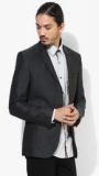 Blackberrys Dark Grey Solid Slim Fit Blazer men