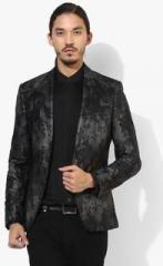 Blackberrys Grey Printed Slim Fit Blazer men