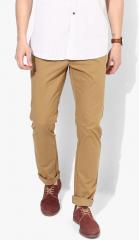 Blackberrys Khaki Regular Fit Solid Trouser men