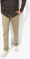 Blackberrys Khaki Solid Regular Fit Chinos men