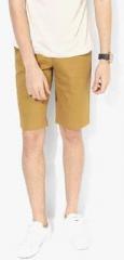 Blackberrys Khaki Solid Shorts men