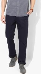 Blackberrys Navy Blue Regular Fit Solid Trouser men